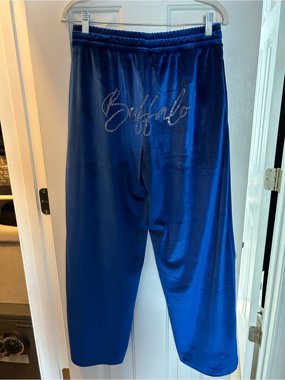 Leveled Up Buffalo Blue Velour Sweatpants